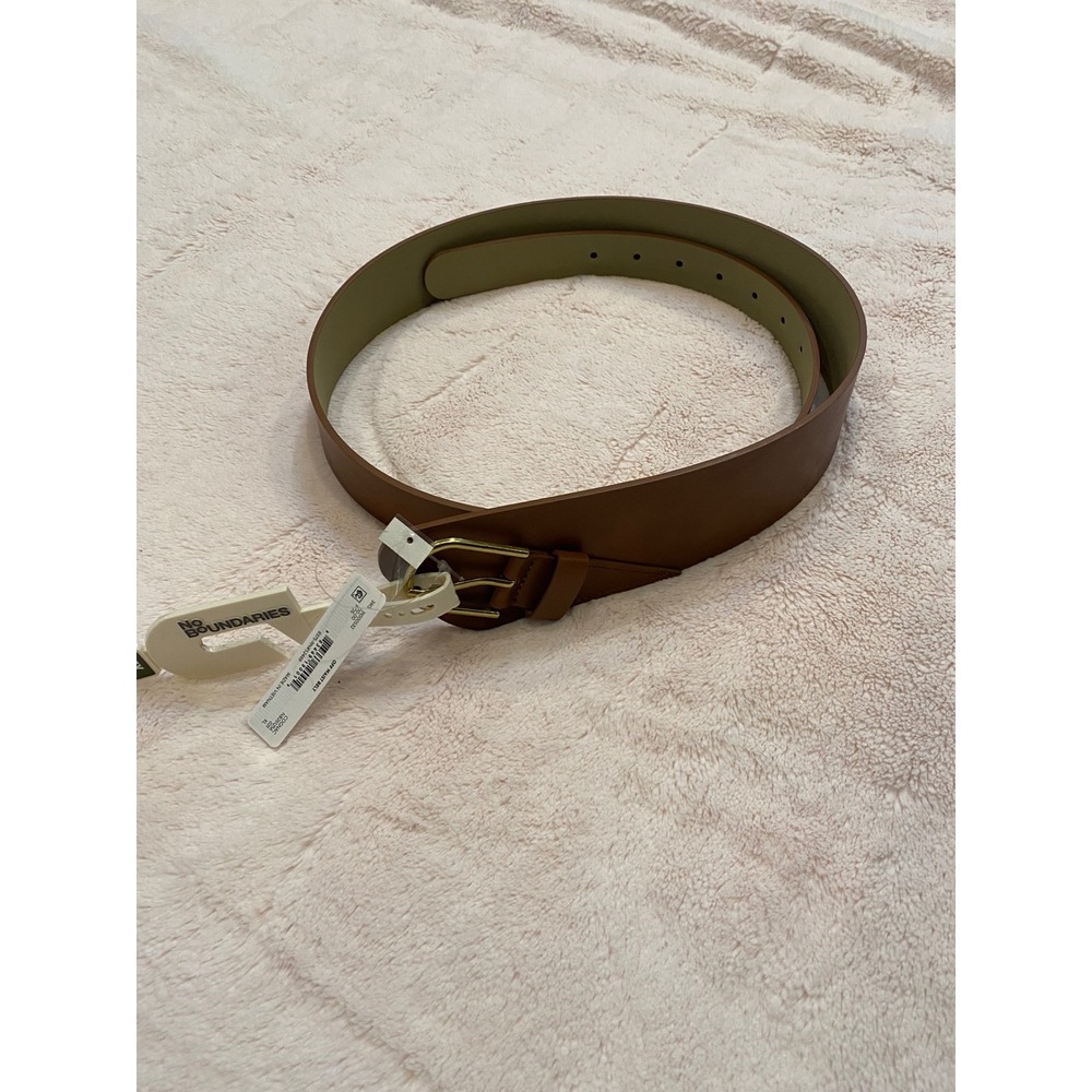 No Boundaries Cognac Brown Wide Waist Belt XL